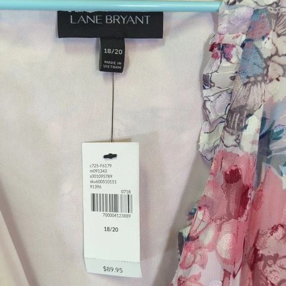 NWT Lane Bryant floral dress 18 / 20 ladies - Picture 4 of 10